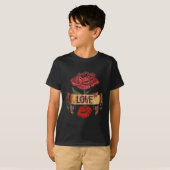 T-shirt RAB Rockabilly Valentine Roses, Love & Lipstick (Devant entier)