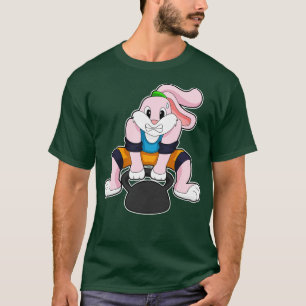 T-shirt Rabbit à Fitness avec Dumbbell