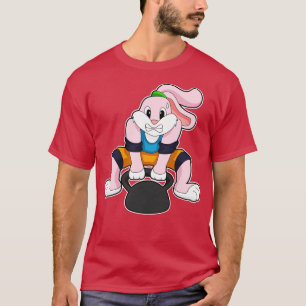 T-shirt Rabbit à Fitness avec Dumbbell