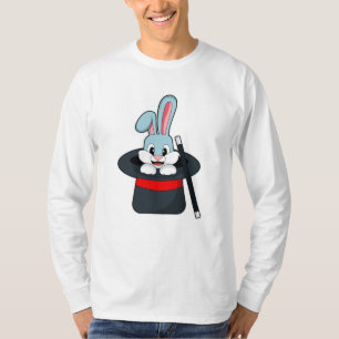 T-shirt Rabbit à la magie avec baguette et Casquette