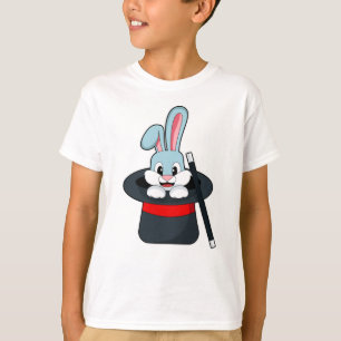 T-shirt Rabbit à la magie avec baguette et Casquette
