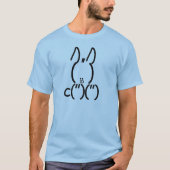 T-shirt Rabbit ASCII (Devant)