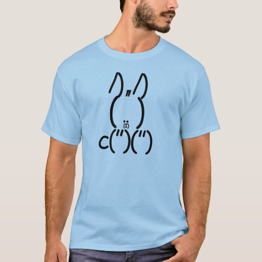 T-shirt Rabbit ASCII (Devant)