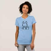 T-shirt Rabbit ASCII (Devant entier)