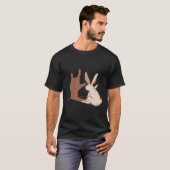 T-shirt Rabbit Asl Gésture main Sourde Acteurs de perte d' (Devant entier)
