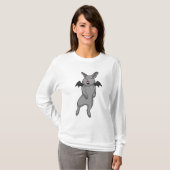 T-shirt Rabbit avec aile chauve-souris (Devant entier)