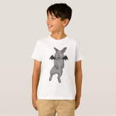 T-shirt Rabbit avec aile chauve-souris (Devant entier)