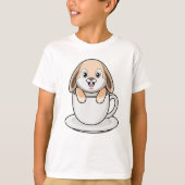 T-shirt Rabbit avec café (Devant)