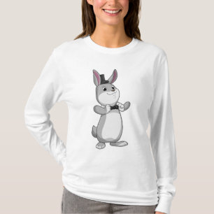 T-shirt Rabbit avec chapeau et cravate de la ceinture