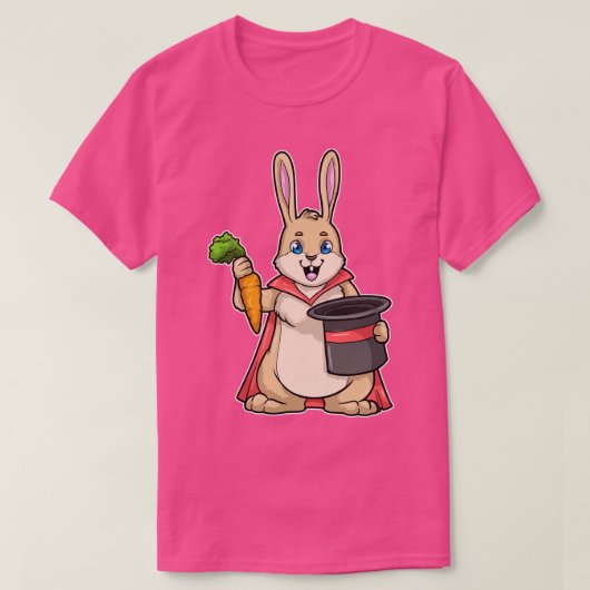 T-shirt Rabbit avec pourriture comme Magicien avec Casquet (Design devant)