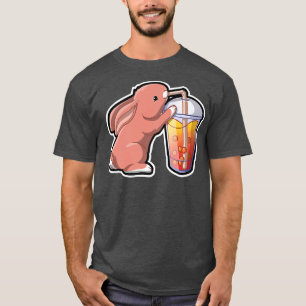 T-shirt Rabbit Bubble Tea Adorable Kawaii Animal Cute Boba