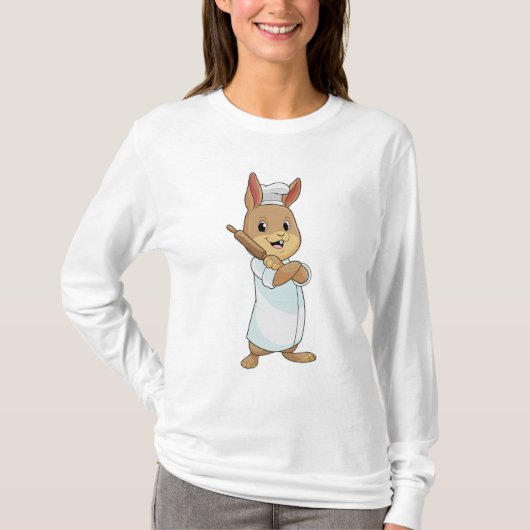 T-shirt Rabbit comme boulon avec broche (Devant)