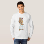 T-shirt Rabbit comme boulon avec broche (Devant entier)