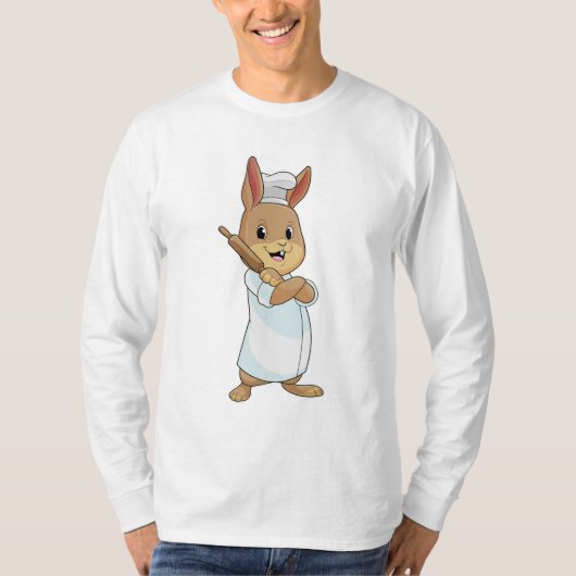 T-shirt Rabbit comme boulon avec broche (Devant)