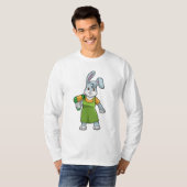 T-shirt Rabbit comme coiffeur avec sèche-cheveux (Devant entier)