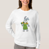 T-shirt Rabbit comme coiffeur avec sèche-cheveux (Devant)