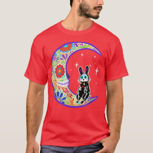 T-shirt Rabbit Dia de Los Muertos Skeleton Sugar Skull T-S