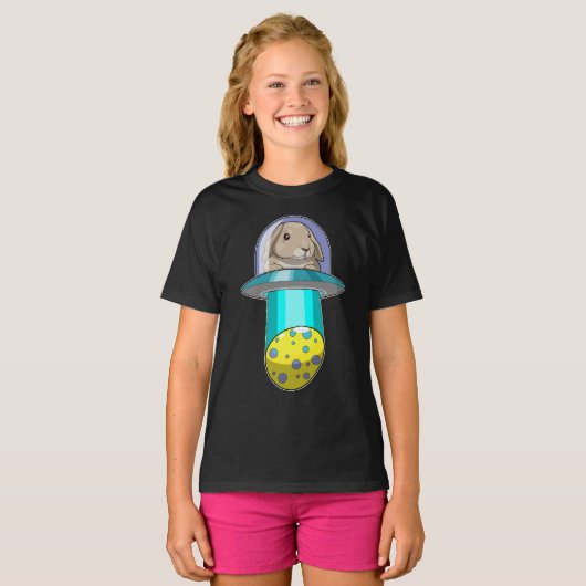 T-shirt Rabbit Easter Eegg Spatiale (Devant entier)