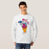 T-shirt Rabbit en coiffeur avec sèche-cheveux & peigne (Devant entier)