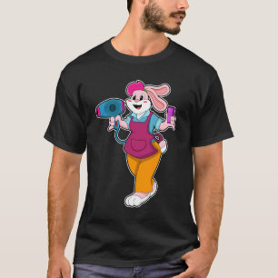 T-shirt Rabbit en coiffeur avec sèche-cheveux & peigne