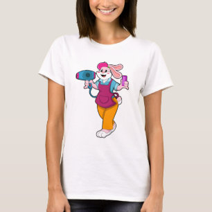 T-shirt Rabbit en coiffeur avec sèche-cheveux & peigne