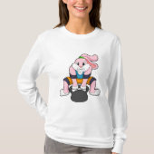 T-shirt Rabbit en forme avec Dumbbell.PNG (Devant)