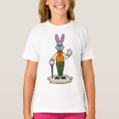 T-shirt Rabbit en Gentleman avec canne (Devant)