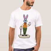 T-shirt Rabbit en Gentleman avec canne (Devant)