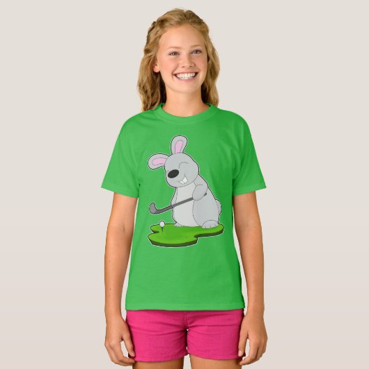 T-shirt Rabbit Golf Golf clubs (Devant entier)