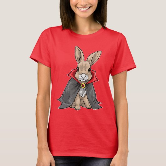 T-shirt Rabbit Halloween Vampire (Devant)