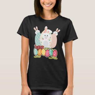 T-shirt Rabbit Joyeux Garçons de la fête de Pâques filles