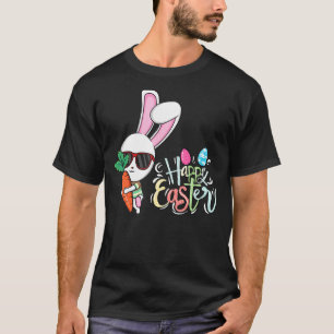 T-shirt Rabbit Joyeux Oeufs de Pâques Garçons Filles Migno