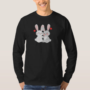 T-shirt RABBIT Mariage Anniversaire de mariage Fiançailles