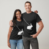T-shirt Rabbit on a Leash Bunny Hare Pet Animal Cute (Unisexe)