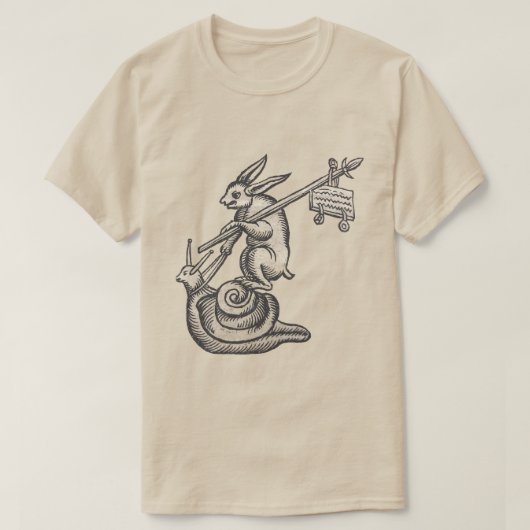 T-shirt Rabbit Renaissance sur escargot (Design devant)