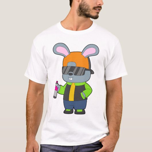 T-shirt Rabbit Sprayer Spray can (Devant)