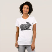 T-shirt Rabbit - Stylet et dessin style encre (Devant entier)