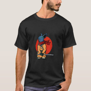 T-shirt Rabbit Warrior Japonais Warrier Rabbit Avec Épée