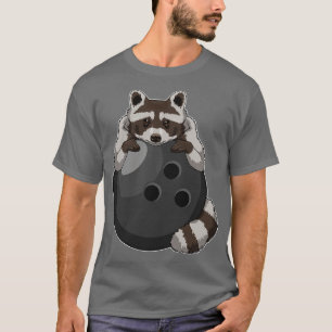 T-shirt Raccoon à Bowling avec Bowling