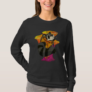 T-shirt Raccoon animal de la forêt d'insectes papillons ma