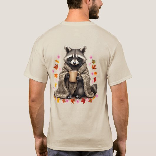 T-shirt Raccoon Café dans la couverture L'agneau Les amour (Dos)