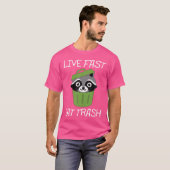 T-shirt Raccoon Camping Randonnée Funny Extérieur (Devant entier)