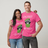 T-shirt Raccoon Camping Randonnée Funny Extérieur (Unisexe)