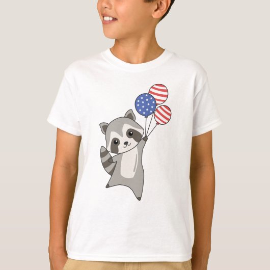 T-shirt Raccoon Flies (Devant)