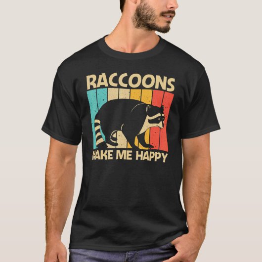 T-shirt Raccoon For Men Women Common Raccoon 1 (Devant)