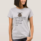 T-shirt Raccoon if My Spirit Animal Fun List (Devant)