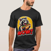 T-SHIRT RACCOON MANGER CHIEN CHAUD 9 (Devant)