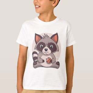 T-shirt Raccoon Manger Chocolat Chip Cookies