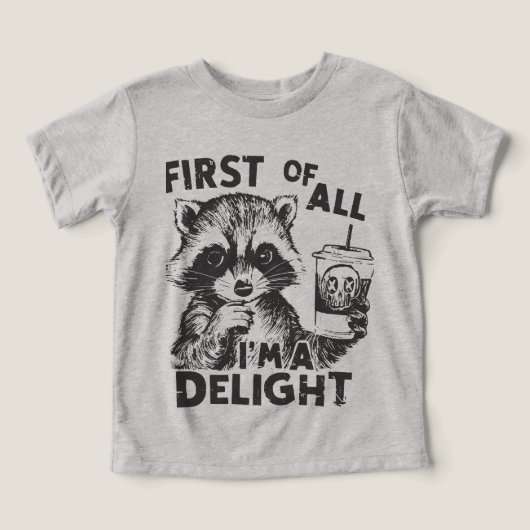 T-shirt Raccoon pour enfants Funny (Design Recto)