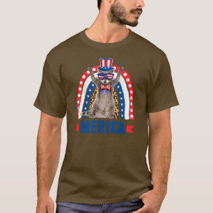 T-shirt Raccoon Rainbow Leopard Merica Flag 4th of July